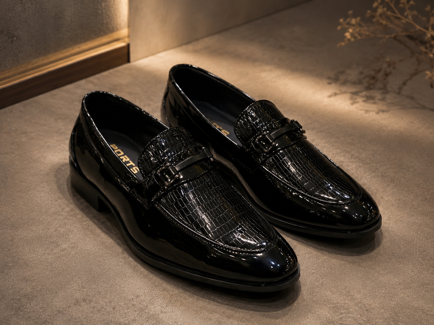 Imperial Crest Patent Buckle Loafer