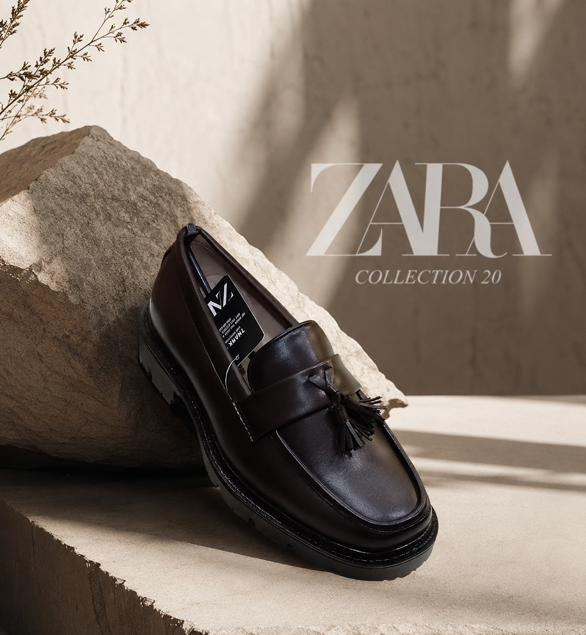Zara chunky sole loafer