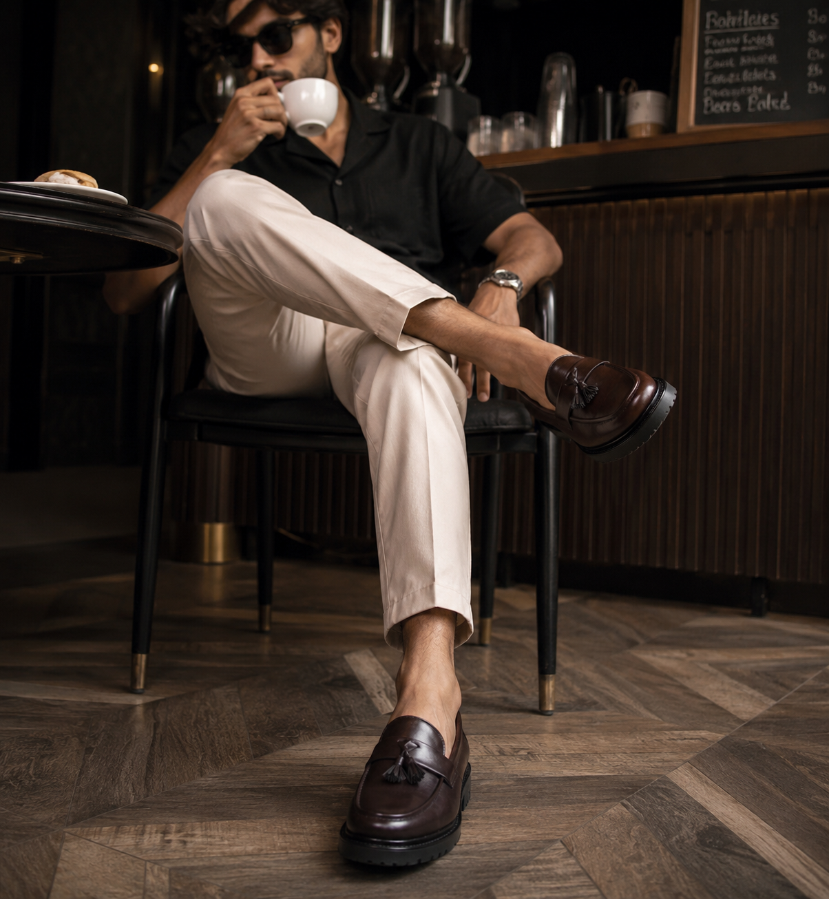 Zara chunky sole loafer