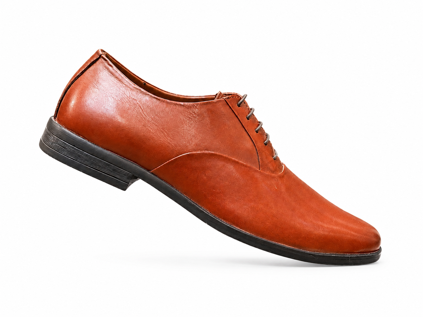 Formal tan shoes leather