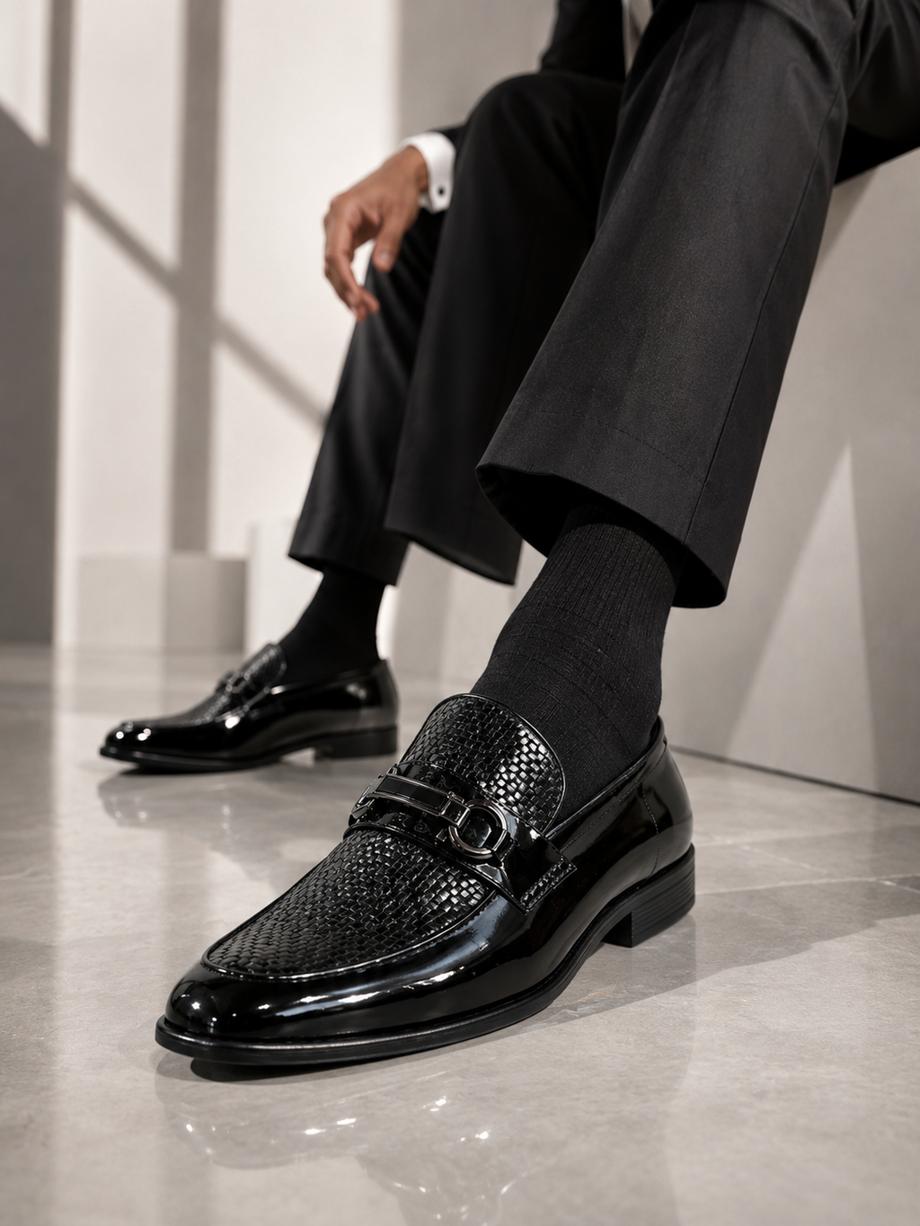 Italian loafers patenr