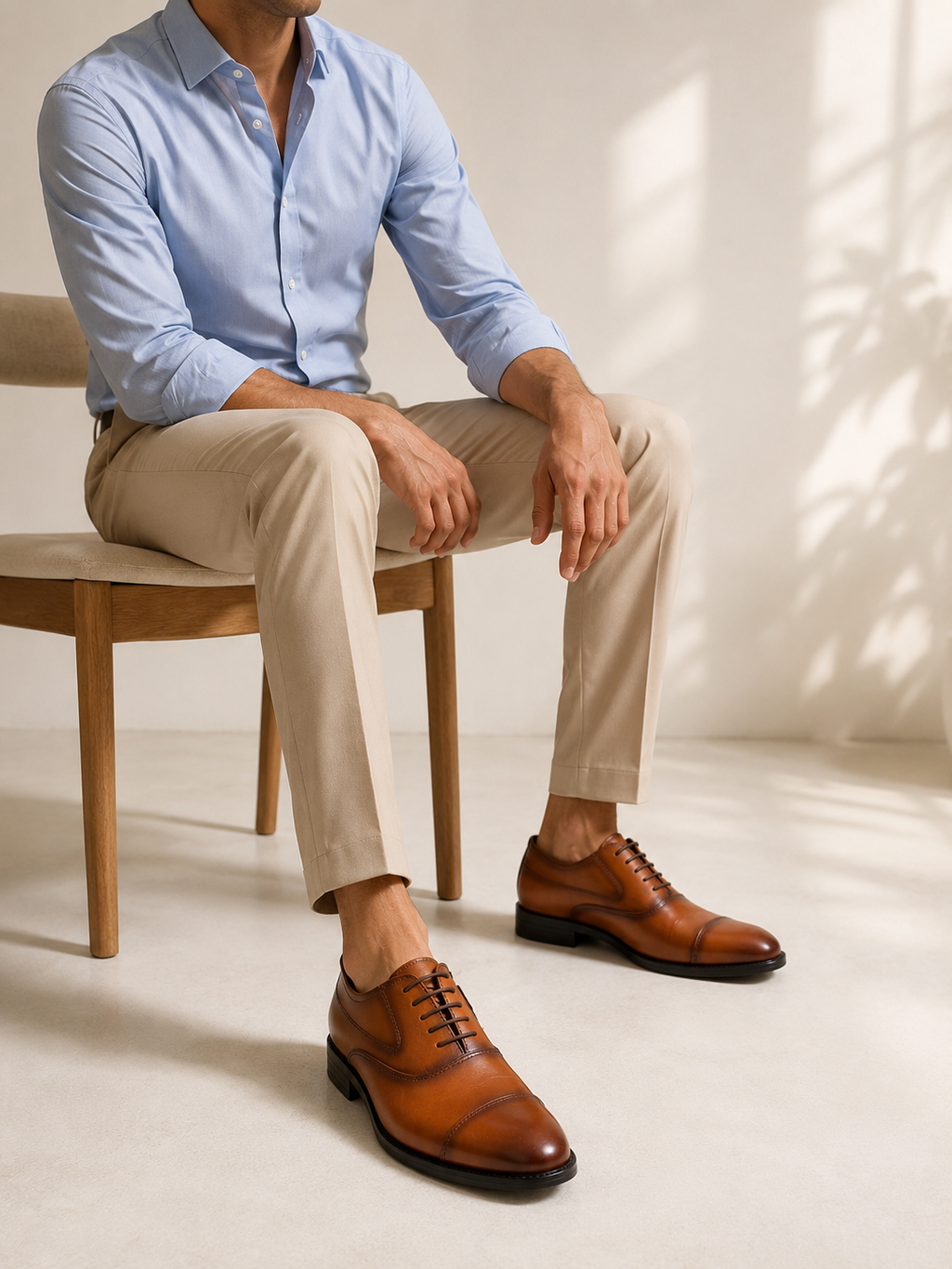 Tan oxford