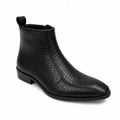 Croco leather Chelsea boots