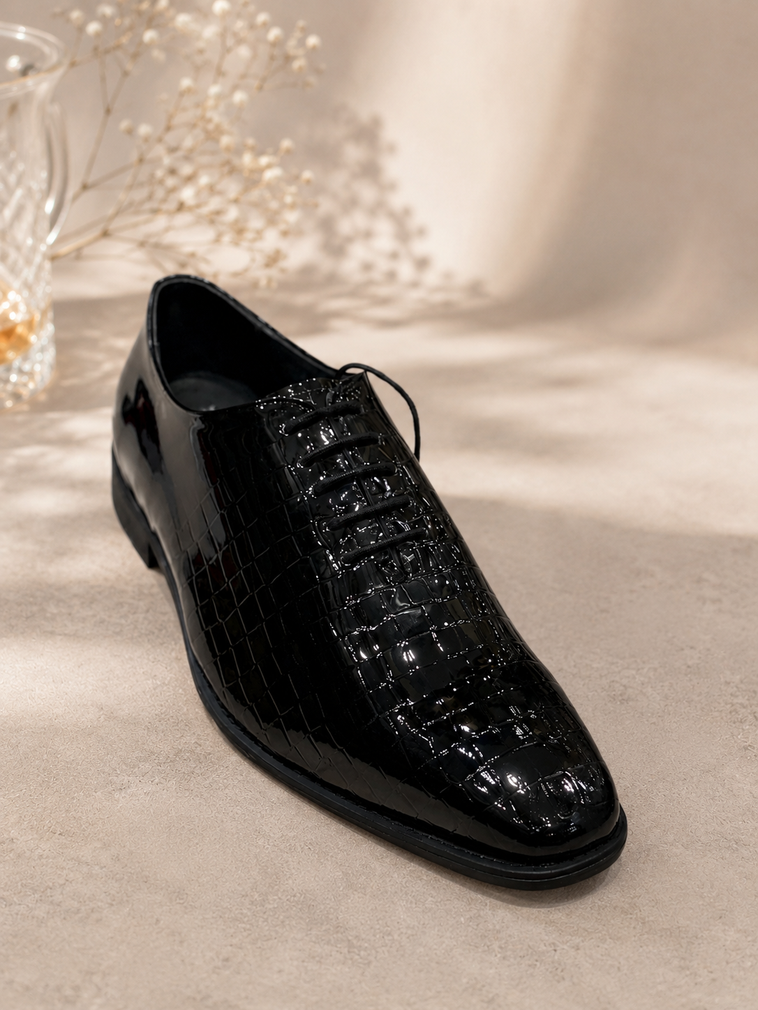 Croco Elite Patent Oxford