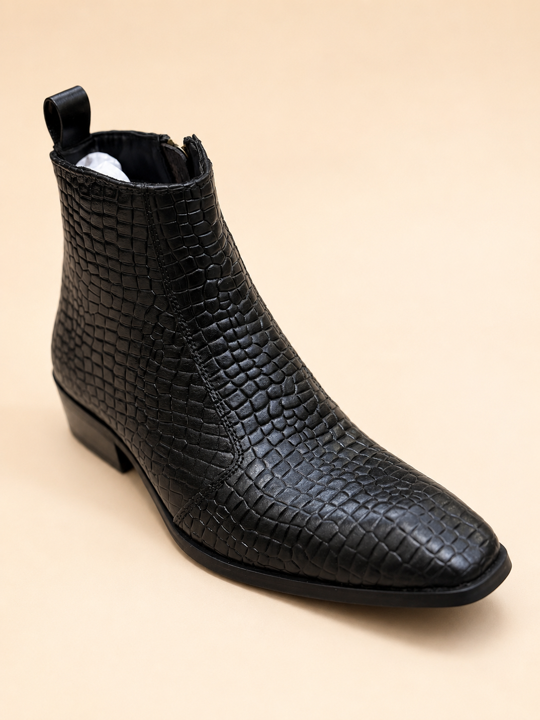 Croco Monarch Leather Boot