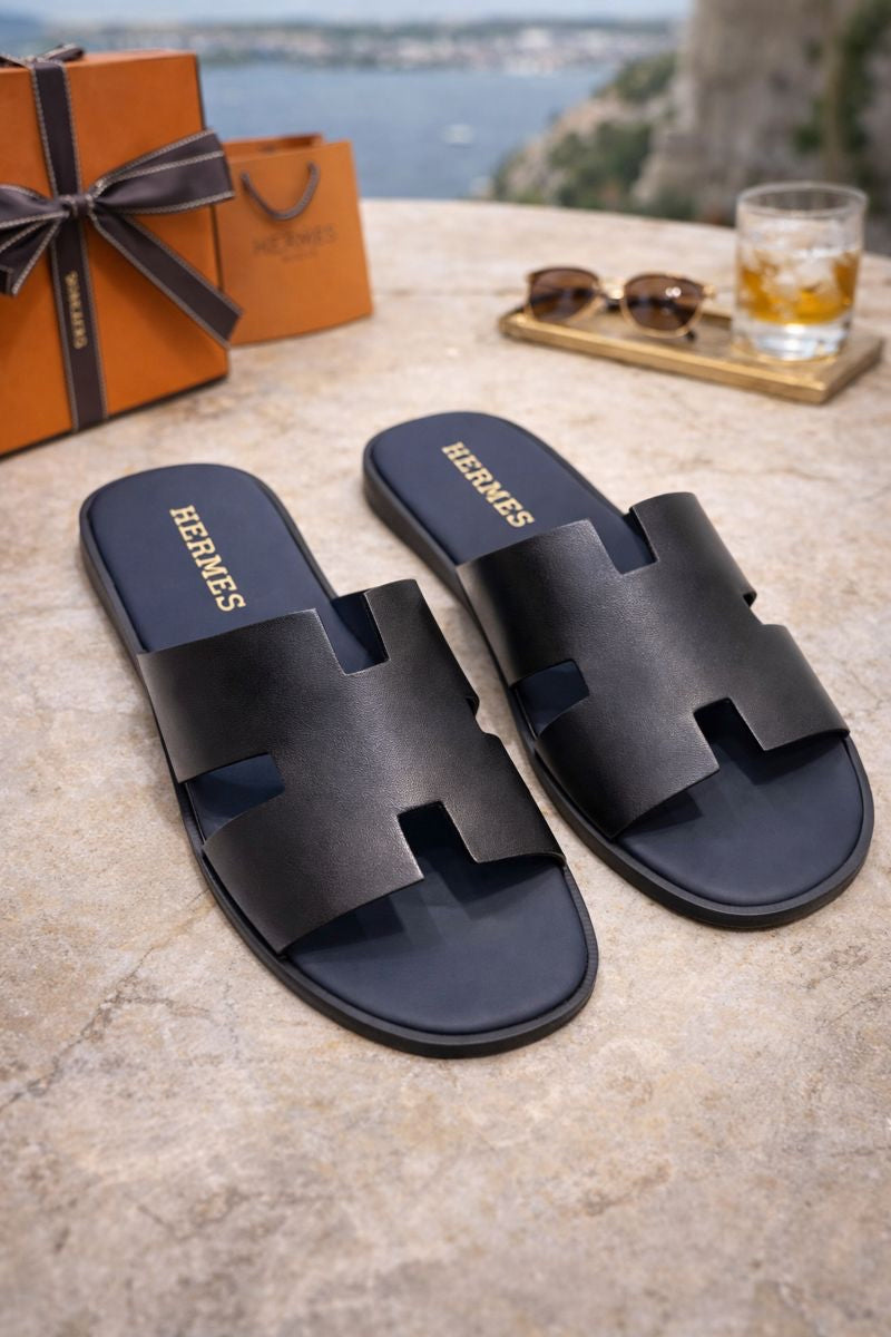 Aurex H-Line Leather Slide