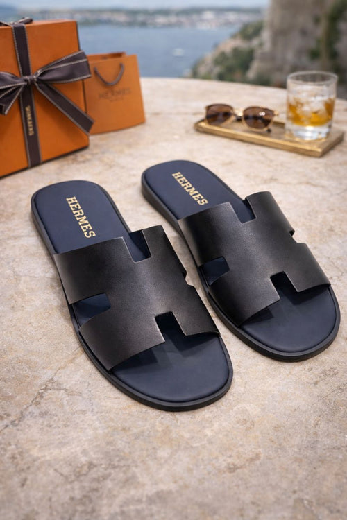Aurex H-Line Leather Slide